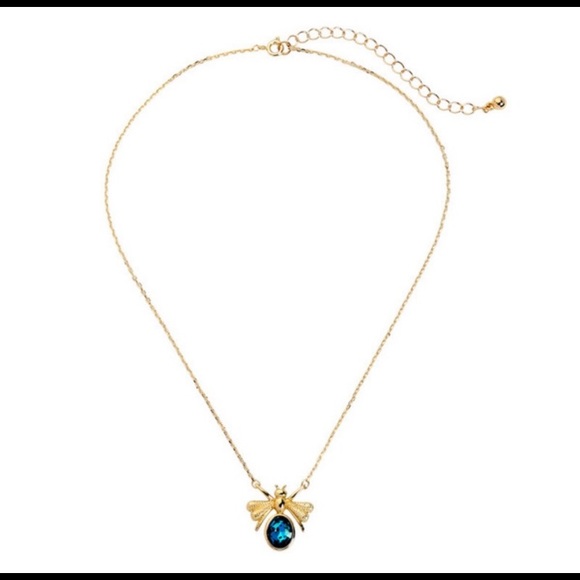 gold bee rhinestone chain necklace - Picture 5 of 5